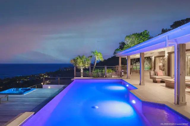pool at Villa Endeavour in St Barts - St. Barts Villa Rental