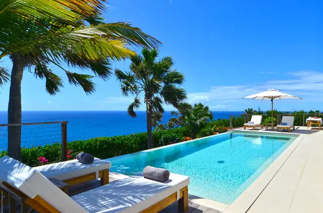 pool at Villa Enzuma in St Barts - St. Barts Villa Rental