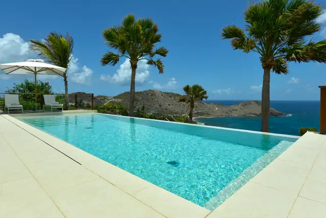 pool at Villa Enzuma in St Barts - St. Barts Villa Rental
