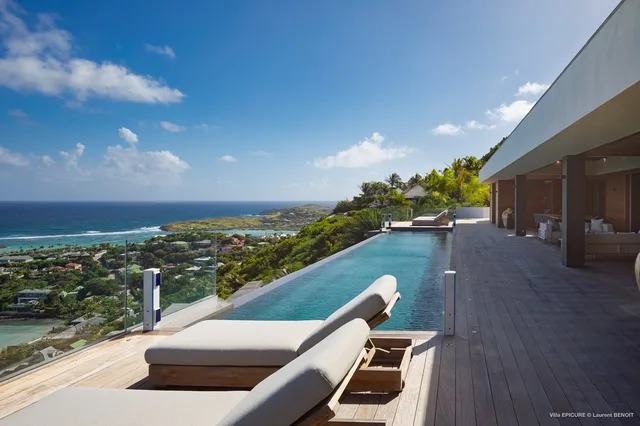 pool ocean view at Villa Epicure in St Barts - St Barts luxury vacation rental