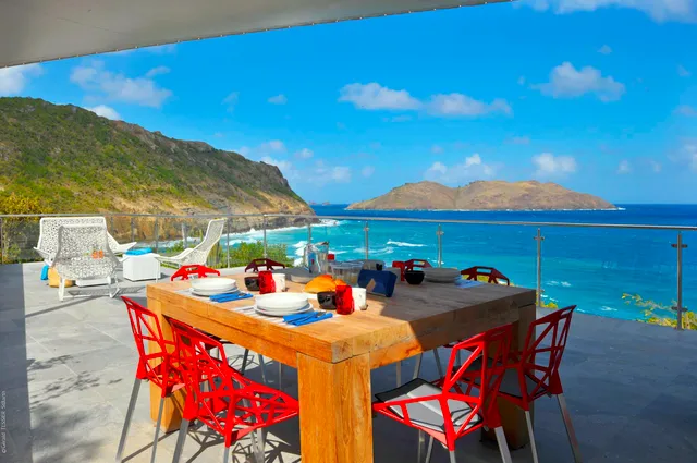 ocean view at Villa Eranos in Anse des Lezards - St. Barts Villa Rental