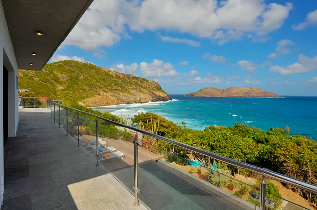 Upper Terrace Side at Villa Eranos in St Barts - St. Barts Villa Rental