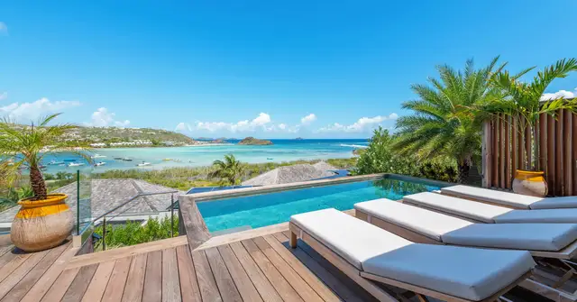 pool at Villa Essenia in St Barts - St. Barts Villa Rental