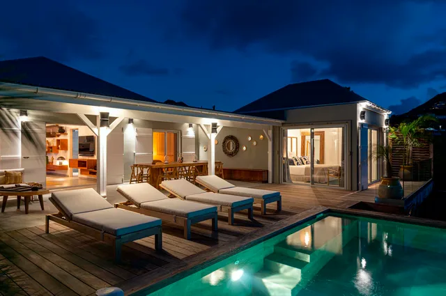 Terrace at Villa Essenia in St Barts - St. Barts Villa Rental