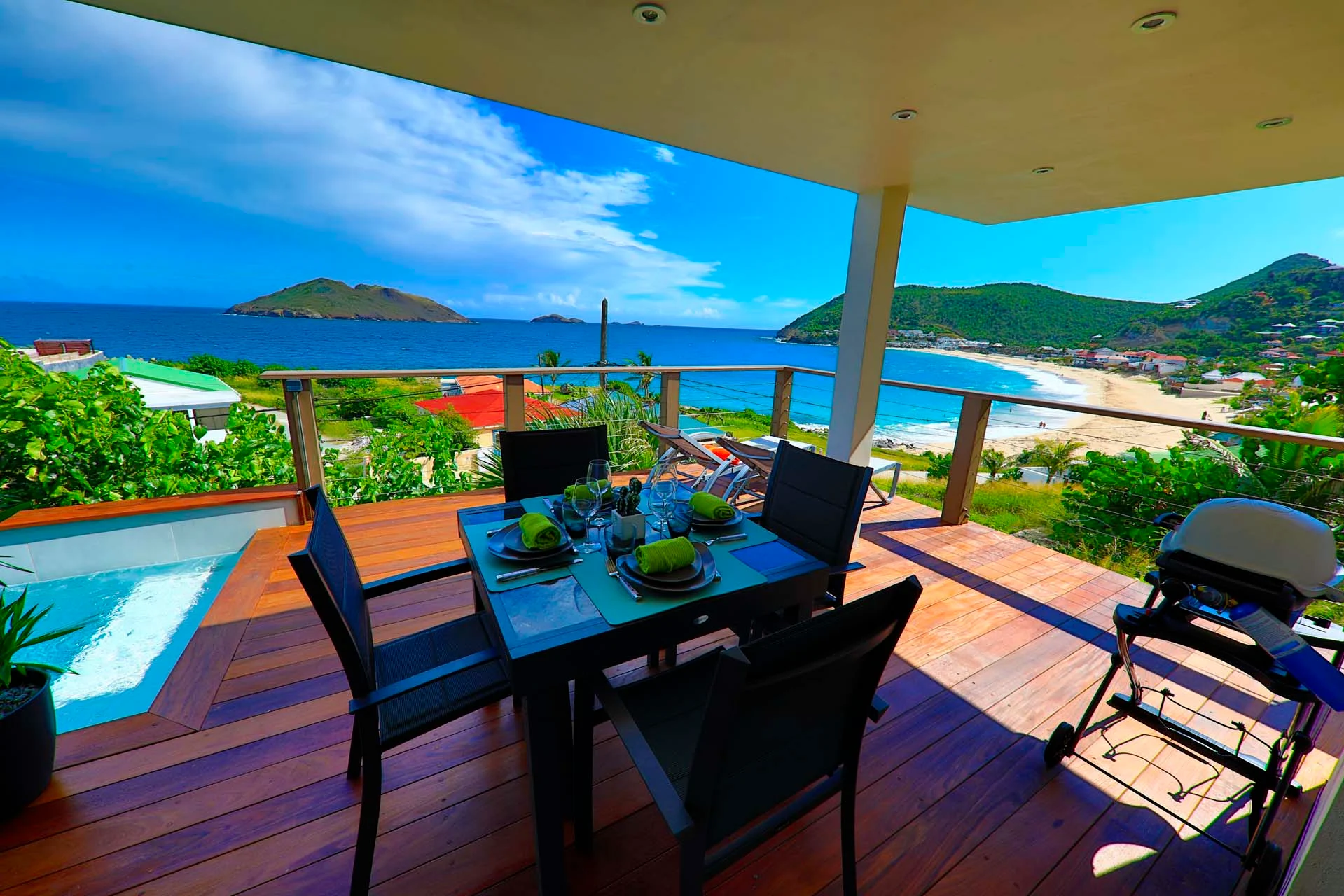 terrace at Villa Etoile du Nord in St Barts - St Barts luxury vacation rental