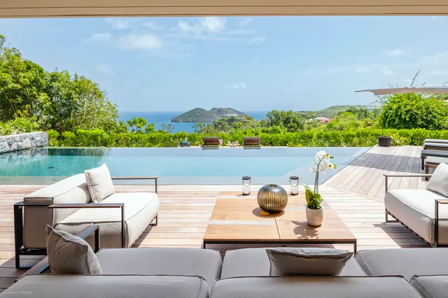Outside living at Villa Eva in St Barts - St. Barts Villa Rental