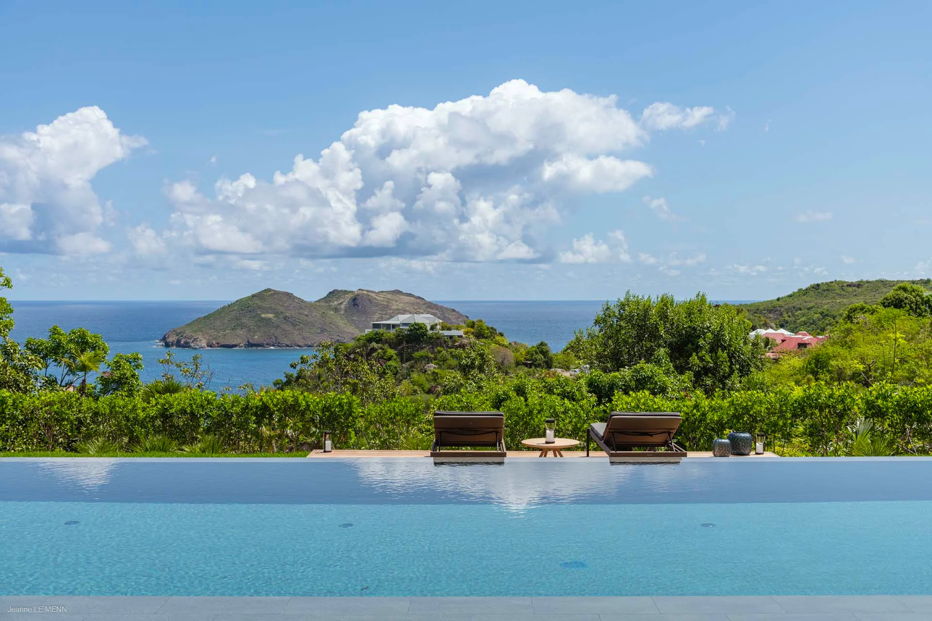 pool ocean view at Villa Eva in St Barts - St Barts luxury vacation rental