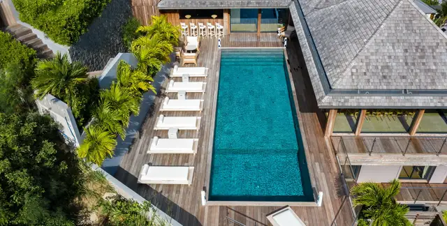 pool at Villa Firefly in St Barts - St. Barth Villa Rental