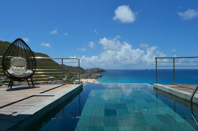 pool at Villa Flamands Bay in Flamands - St. Barth Villa Rental