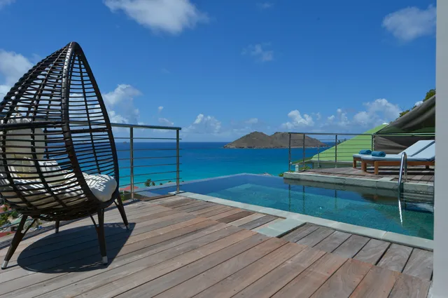 pool at Villa Flamands Bay in St Barts - St. Barth Villa Rental