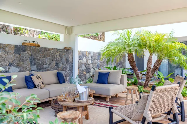 Escape - Outside living at Villa Flamands Escape in St Barts - St. Barth Villa Rental