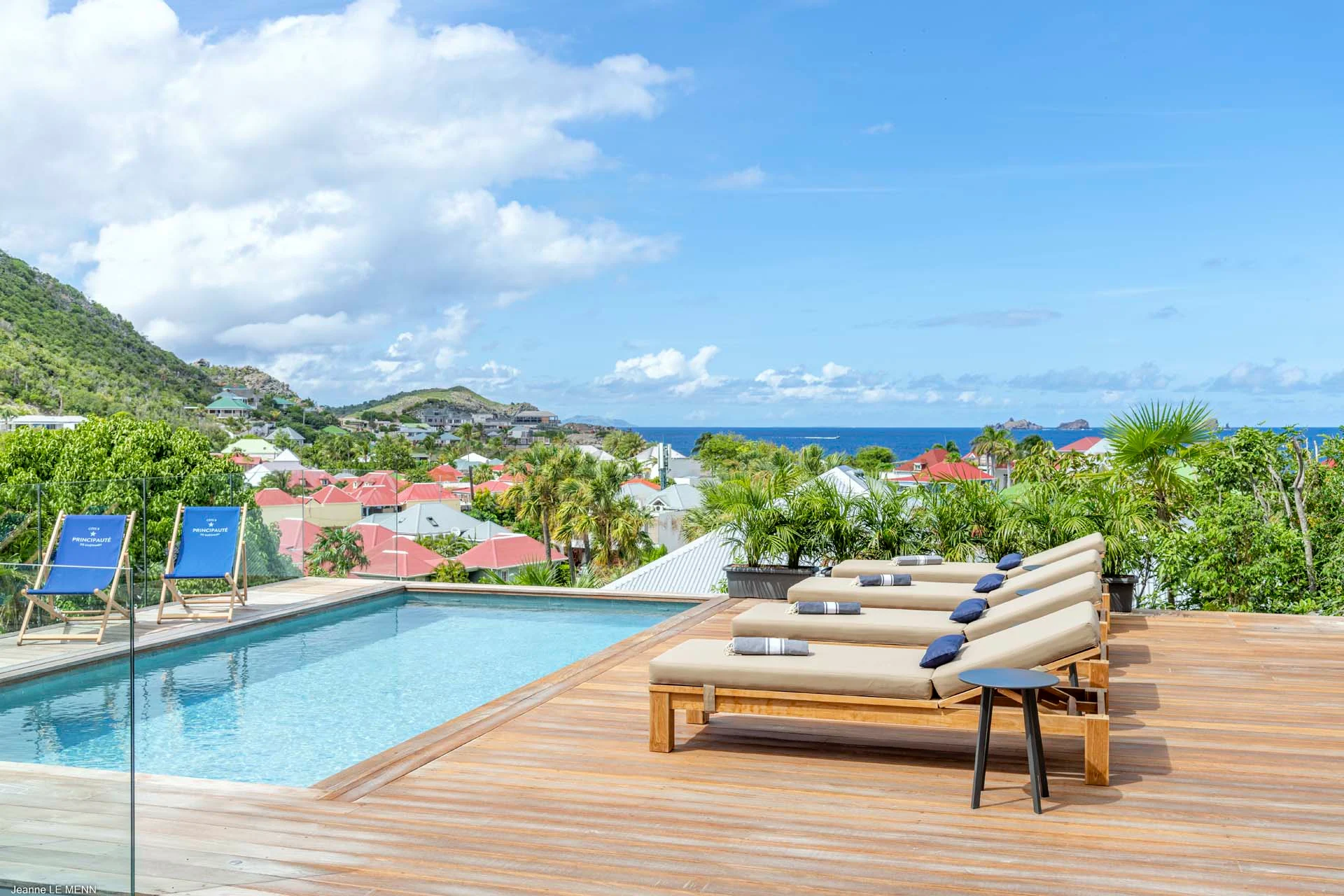 Escape - pool ocean view at Villa Flamands Escape in St Barts - St Barts luxury vacation rental