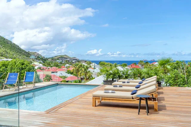 Escape - pool ocean view at Villa Flamands Escape in Flamands - St. Barts Villa Rental