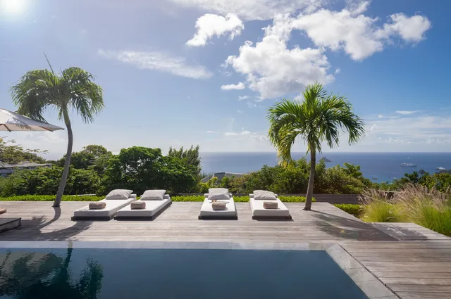 pool at Villa Floating Garden in St Barts - St. Barts Villa Rental