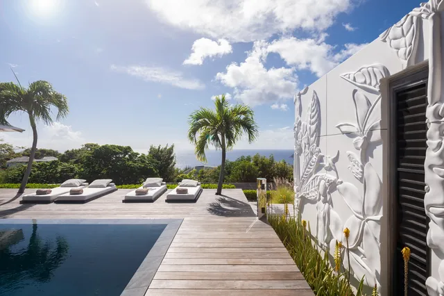 pool at Villa Floating Garden in St Barts - St. Barts Villa Rental