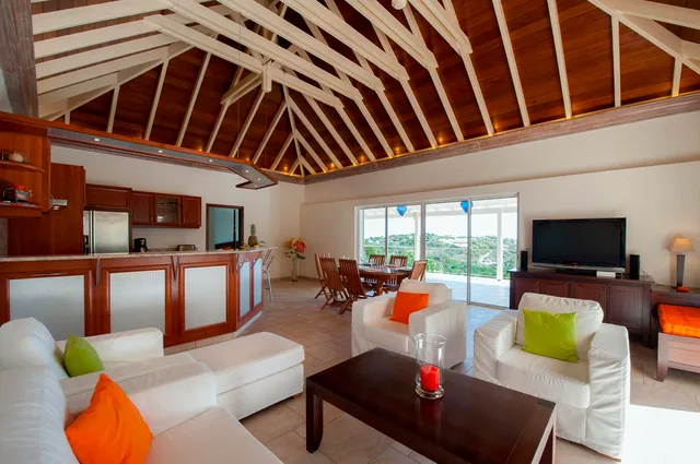 living room terrace at Villa Florence in St Barts - St Barts luxury vacation rental