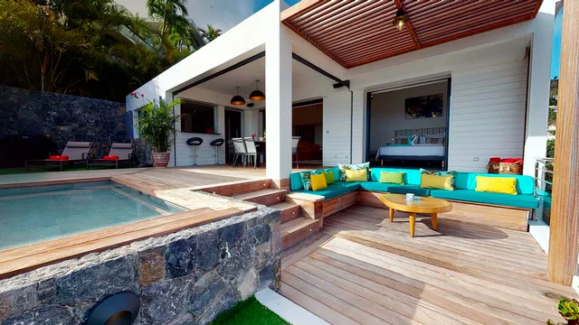 and Sun - Outside living at Villa Fun and Sun in St Barts - St Barts luxury vacation rental