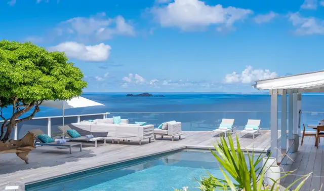 pool at Villa Gaillac in St Barts - St. Barth Villa Rental