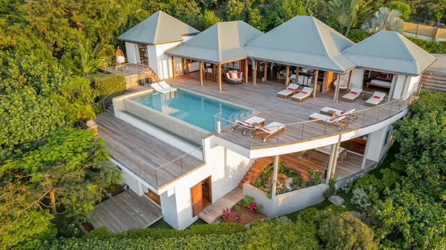aerial at Villa Globe Trotter in St Barts - St Barts luxury vacation rental