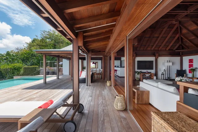 terrace at Villa Globe Trotter in St Barts - St. Barts Villa Rental