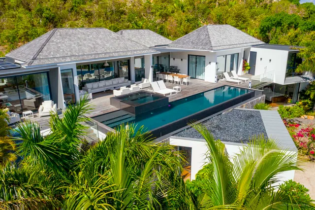 Palm - General View at Villa Golden Palm in St Barts - St. Barth Villa Rental