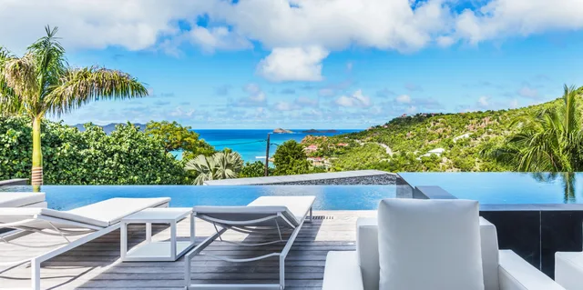 pool at Villa Golden Palm in St Barts - St. Barth Villa Rental