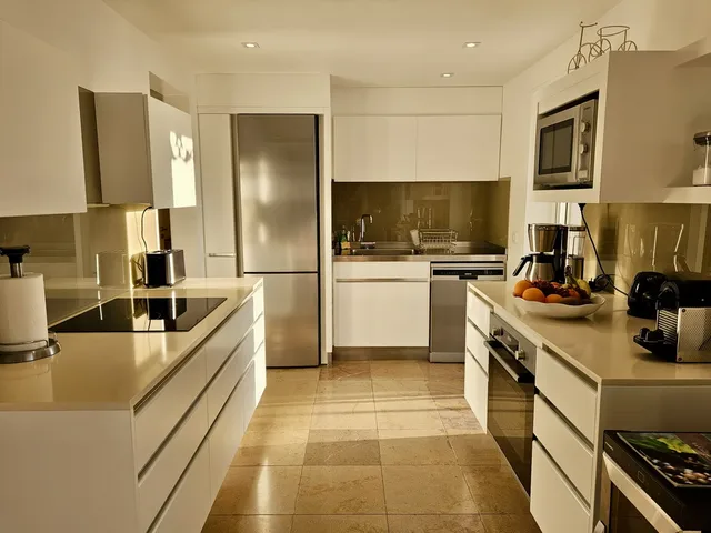 kitchen at Villa Grain de Folie in St Barts - St. Barts Villa Rental