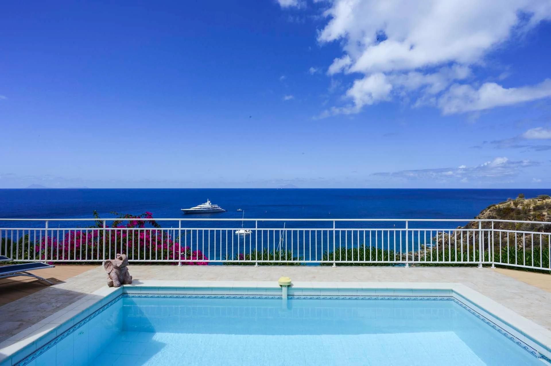 Galets pool ocean view at Villa Grands Galets in St Barts - St Barts luxury vacation rental