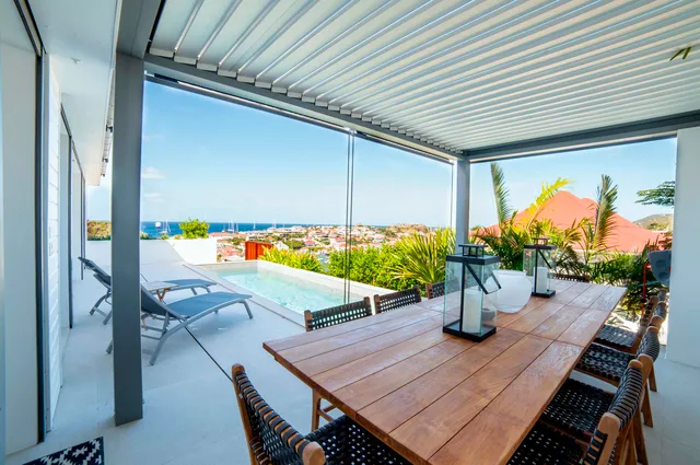 Outside Living at Villa Grenadine in St Barts - St. Barts Villa Rental