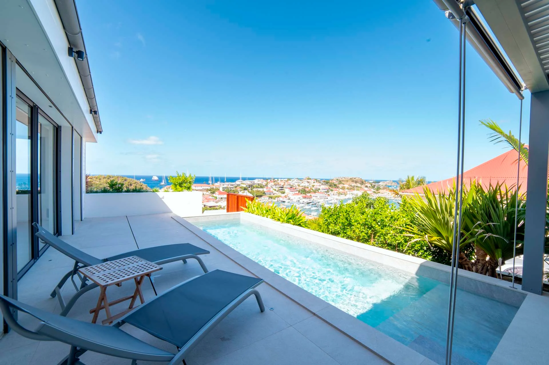 pool ocean view at Villa Grenadine in St Barts - St Barts luxury vacation rental