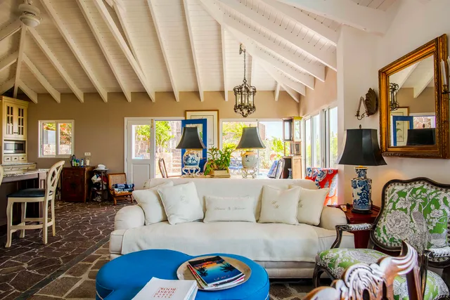 Maison Living Room 1 at Villa Haute Maison in St Barts - St. Barts Villa Rental