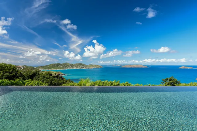 pool at Villa Hill House in St Barts - St. Barts Villa Rental