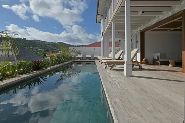 pool at Villa Hippocampe in St Barts - St. Barts Villa Rental