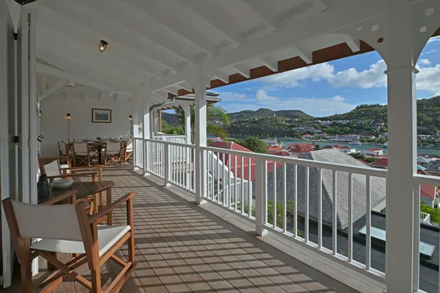 Terrace ocean view at Villa Hippocampe in Gustavia - St Barts luxury vacation rental