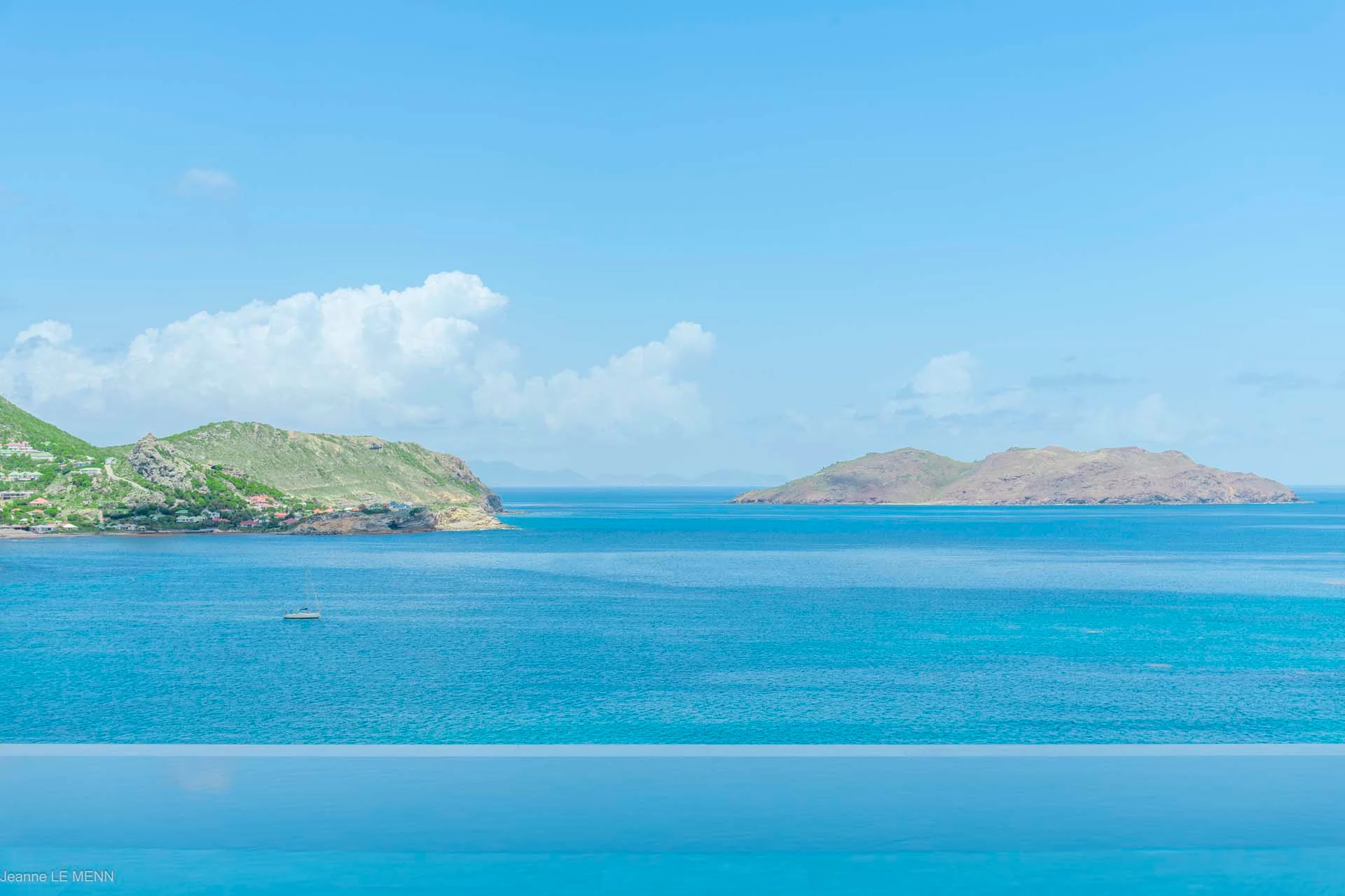 pool ocean view at Villa Honu in St Barts - St Barts luxury vacation rental