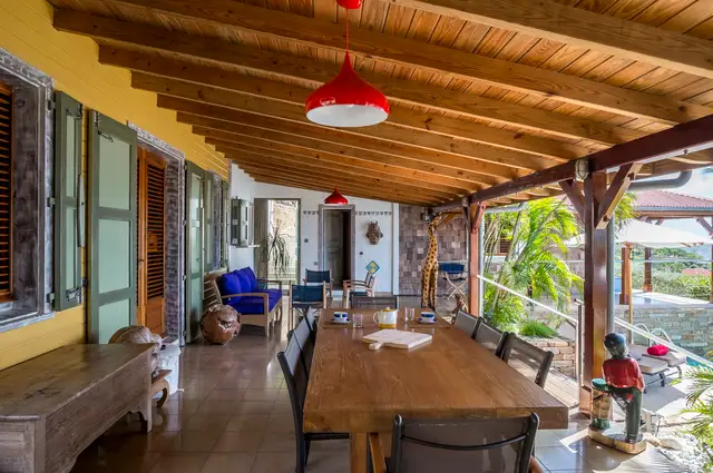 terrace at Villa Hurakan in St Barts - St Barts luxury vacation rental