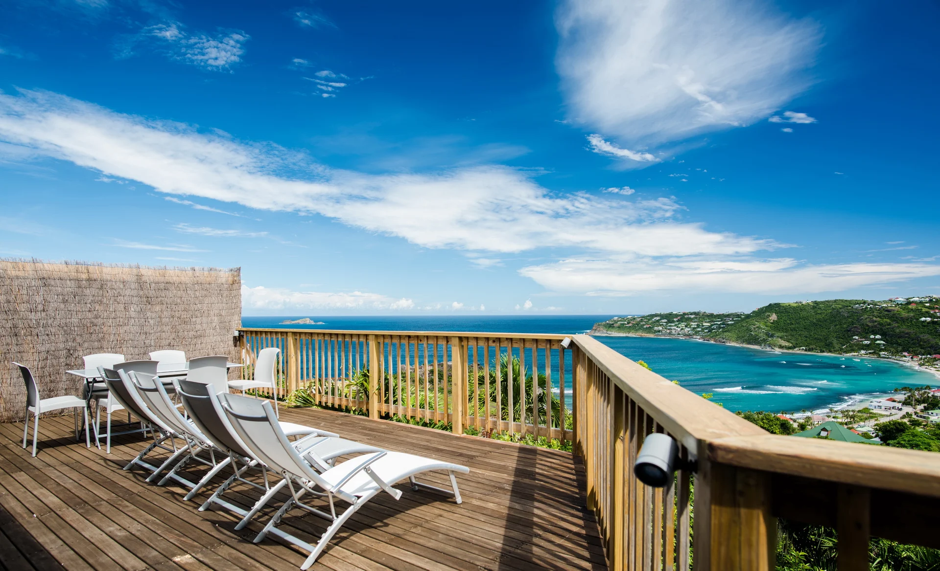 terrace at Villa Idalia in St Barts - St Barts luxury vacation rental