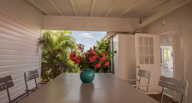 terrace at Villa Idalia in St Barts - St. Barth Villa Rental