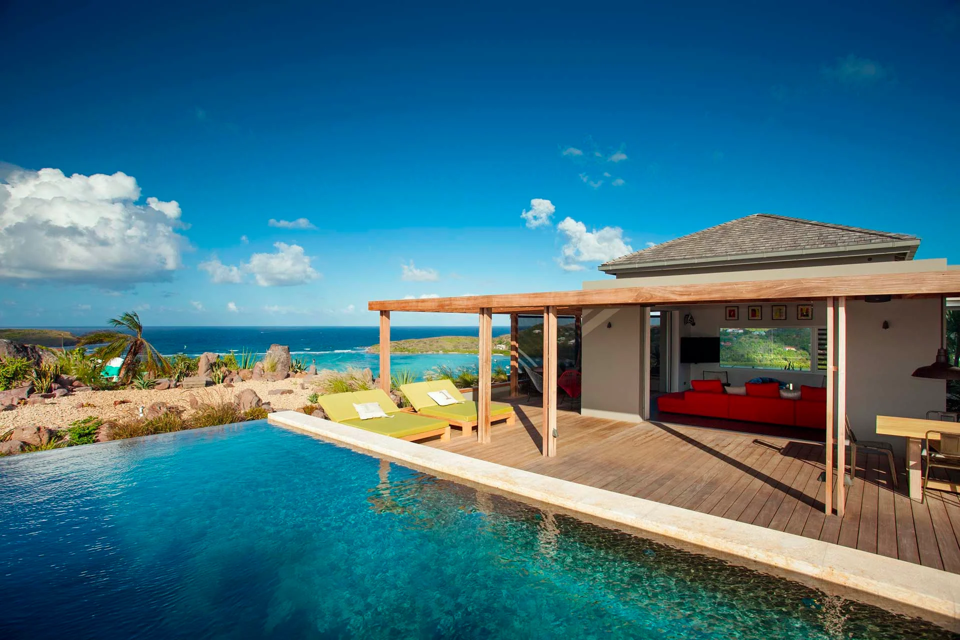 pool ocean view at Villa Imagine in St Barts - St Barts luxury vacation rental