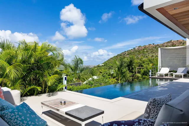 pool at Villa Indyana in St Barts - St. Barts Villa Rental
