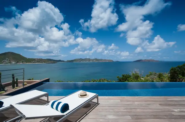 pool at Villa Infinity View in St Barts - St. Barts Villa Rental