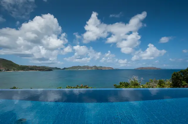 pool at Villa Infinity View in St Barts - St. Barth Villa Rental