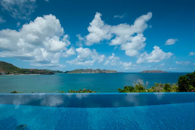 ocean view at Villa Infinity View in Pointe Milou - St. Barts Villa Rental