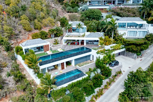 Aerial view at Villa Infra in St Barts - St. Barts Villa Rental