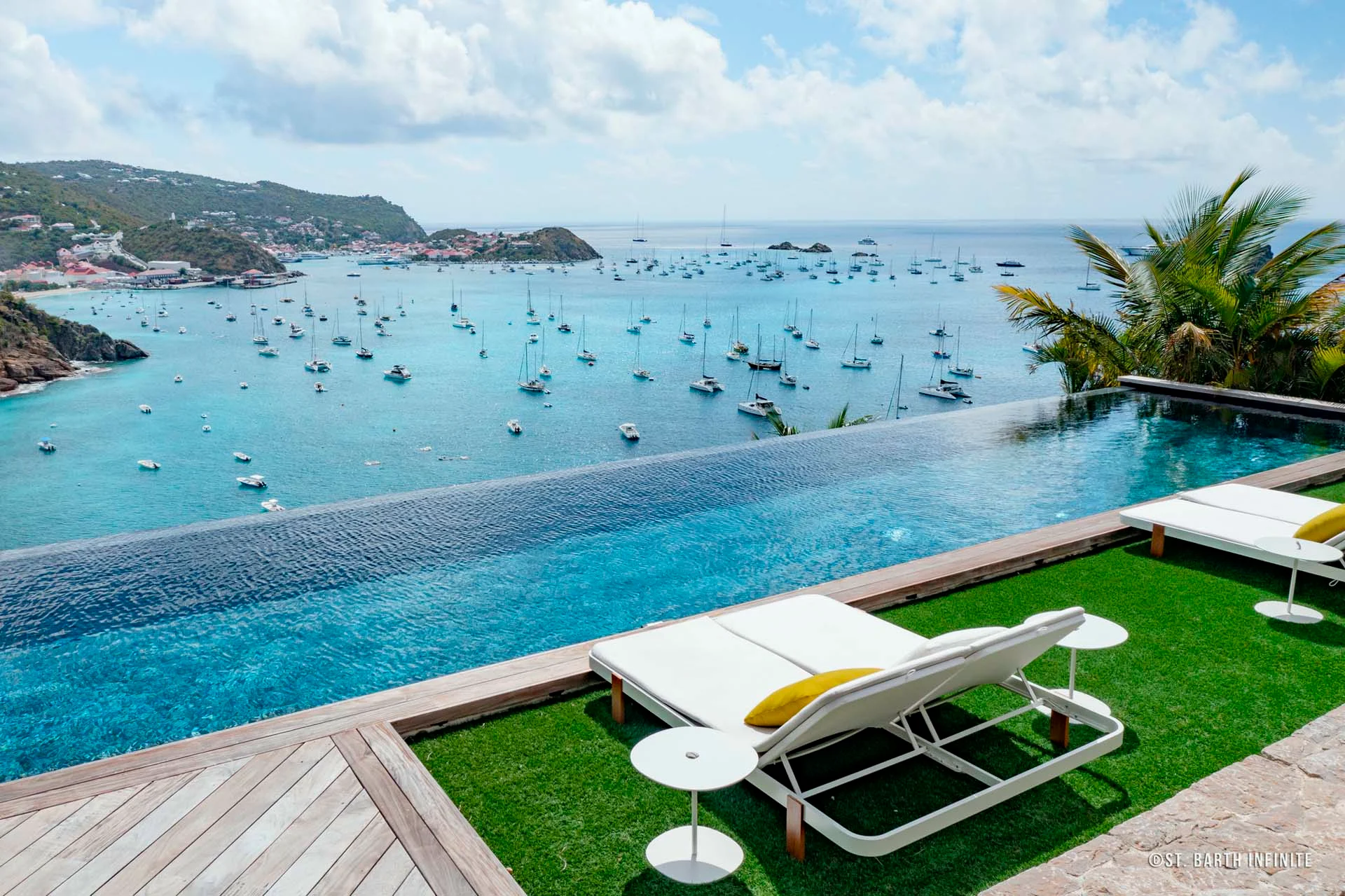 pool ocean view at Villa Infra in St Barts - St Barts luxury vacation rental
