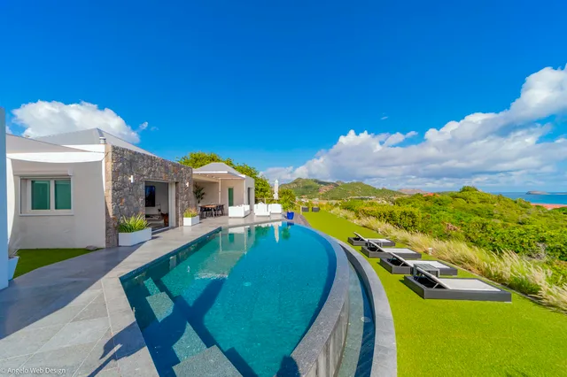 Pool at Villa Ivy in St Barts - St. Barts Villa Rental