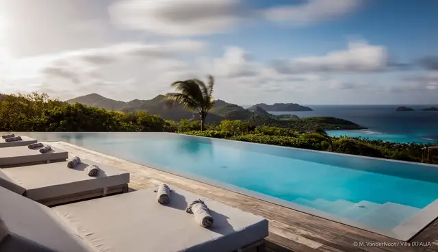 pool at Villa Ixfalia in St Barts - St. Barth Villa Rental