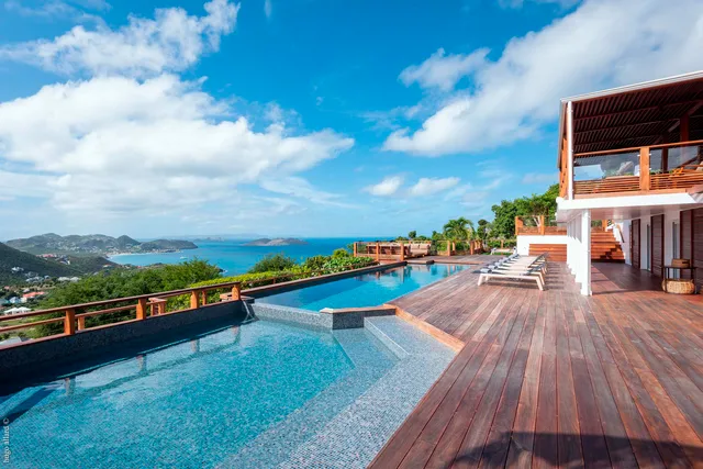 Double Pool 2 at Villa Jable in St Barts - St. Barth Villa Rental