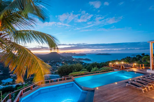 pool ocean view at Villa Jable in Petite Saline - St. Barts Villa Rental