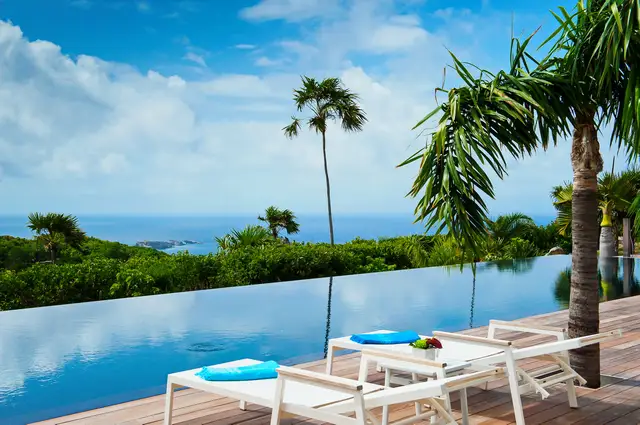 pool at Villa Jasmine in St Barts - St. Barts Villa Rental